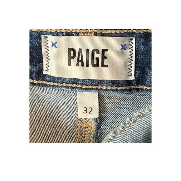 Paige Shorts Margot distressed raw hem denim size 32 - Picture 5 of 7